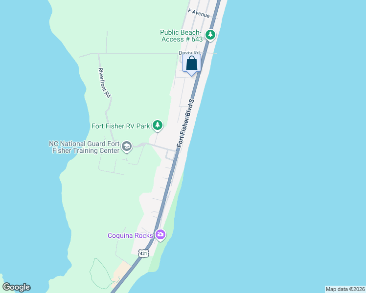 map of restaurants, bars, coffee shops, grocery stores, and more near 508 Pelican Court in Kure Beach