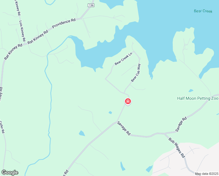 map of restaurants, bars, coffee shops, grocery stores, and more near 433 Bear Creek Lane in Bogart