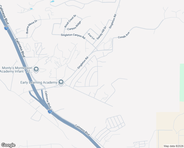 map of restaurants, bars, coffee shops, grocery stores, and more near 9607 Rosedale Drive in Calimesa