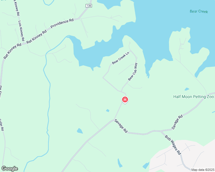 map of restaurants, bars, coffee shops, grocery stores, and more near 433 Bear Creek Lane in Bogart