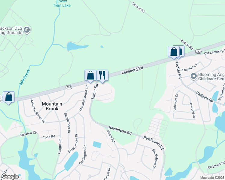map of restaurants, bars, coffee shops, grocery stores, and more near 4022 Ulmer Road in Columbia