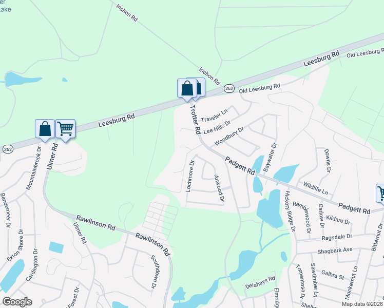map of restaurants, bars, coffee shops, grocery stores, and more near 3841 Lochmore Drive in Columbia