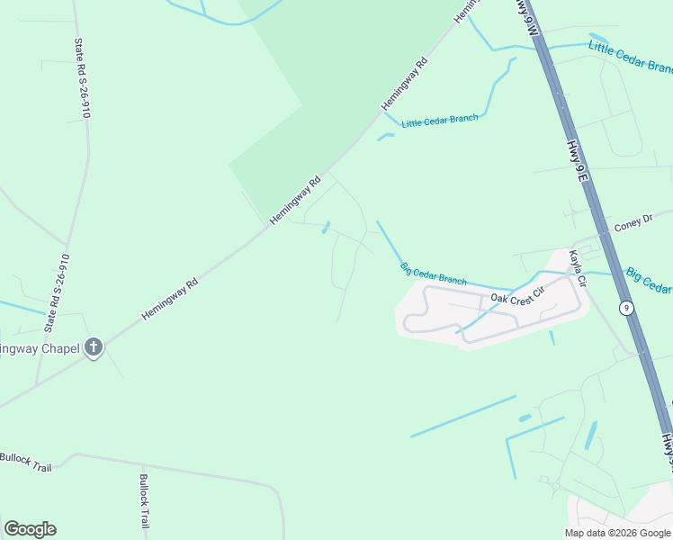 map of restaurants, bars, coffee shops, grocery stores, and more near 575 Hemingway Road in Longs