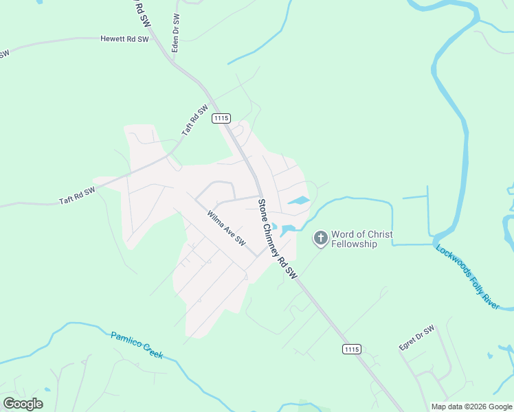 map of restaurants, bars, coffee shops, grocery stores, and more near 571 Wood Duck Street Southwest in Brunswick County