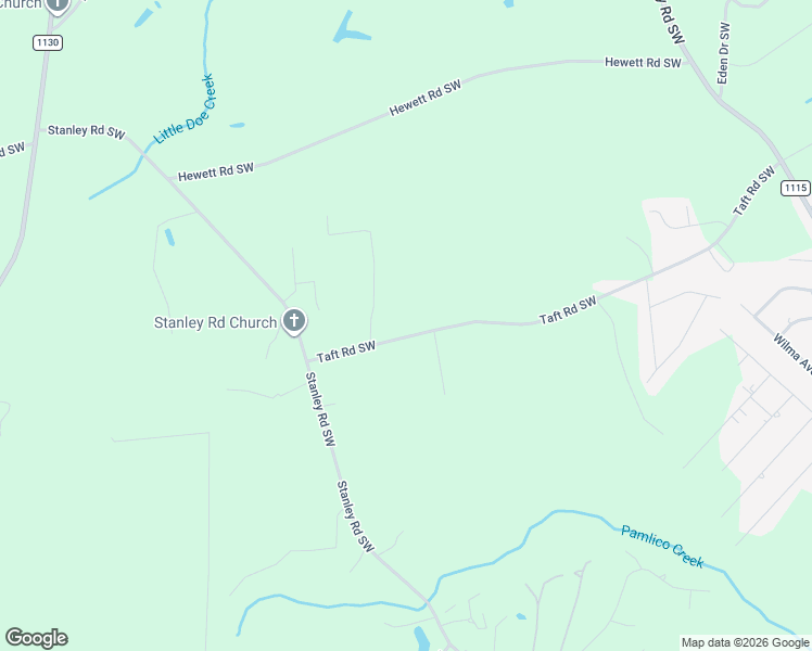 map of restaurants, bars, coffee shops, grocery stores, and more near 963 Taft Road Southwest in Brunswick County