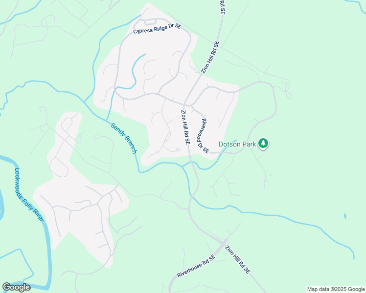 map of restaurants, bars, coffee shops, grocery stores, and more near 497 Broomsedge Court Southeast in Bolivia