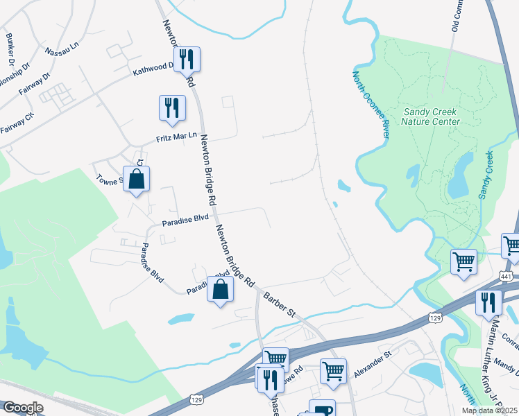 map of restaurants, bars, coffee shops, grocery stores, and more near in Athens