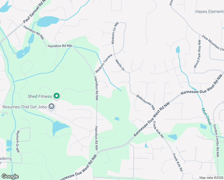 map of restaurants, bars, coffee shops, grocery stores, and more near 1130 Hamilton Estates Drive in Kennesaw