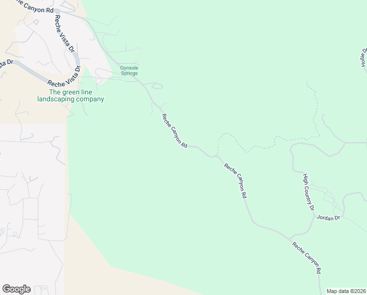 map of restaurants, bars, coffee shops, grocery stores, and more near 2845 Reche Canyon Road in Colton