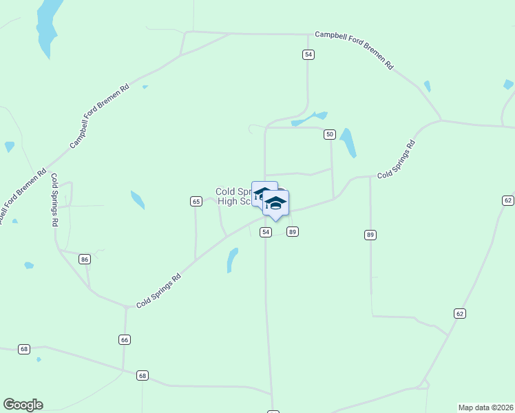 map of restaurants, bars, coffee shops, grocery stores, and more near 2415 County Road 54 in Bremen