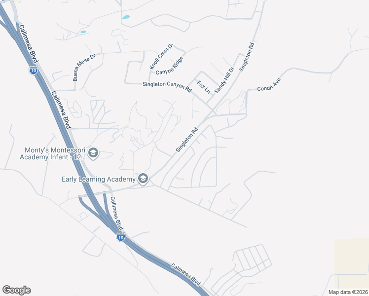 map of restaurants, bars, coffee shops, grocery stores, and more near 9523 Sharondale Road in Calimesa