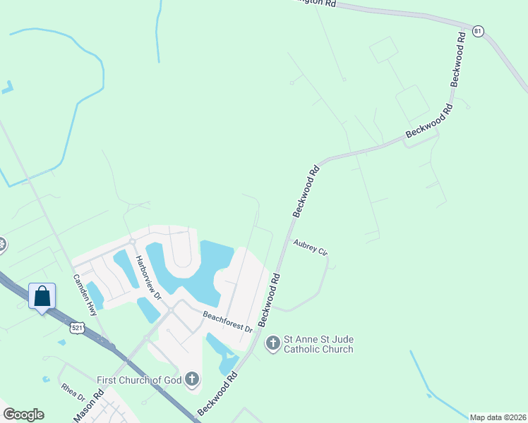 map of restaurants, bars, coffee shops, grocery stores, and more near 2129 Currituck Drive in Sumter