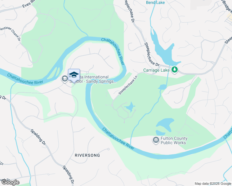 map of restaurants, bars, coffee shops, grocery stores, and more near 220 10th Fairway in Roswell