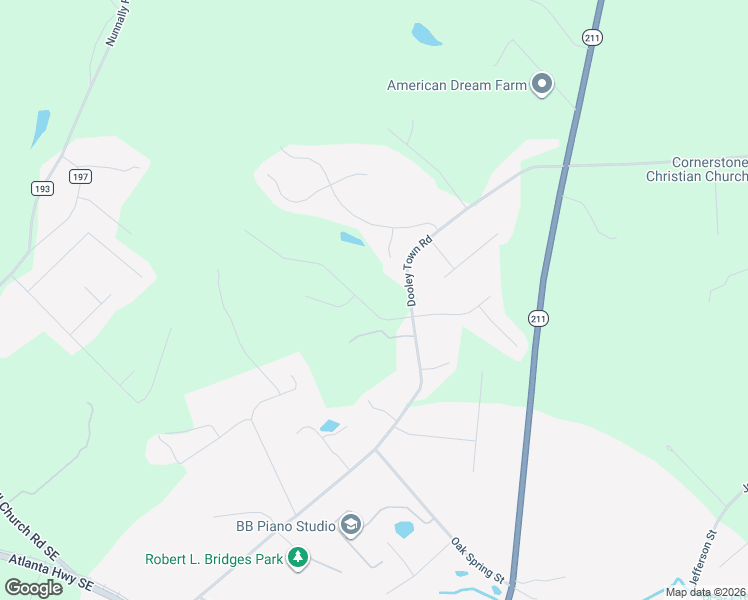 map of restaurants, bars, coffee shops, grocery stores, and more near 1406 Princeton Drive in Statham
