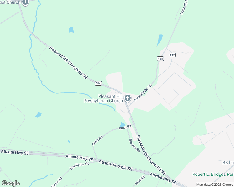 map of restaurants, bars, coffee shops, grocery stores, and more near 231 Pleasant Hill Church Road Southeast in Statham