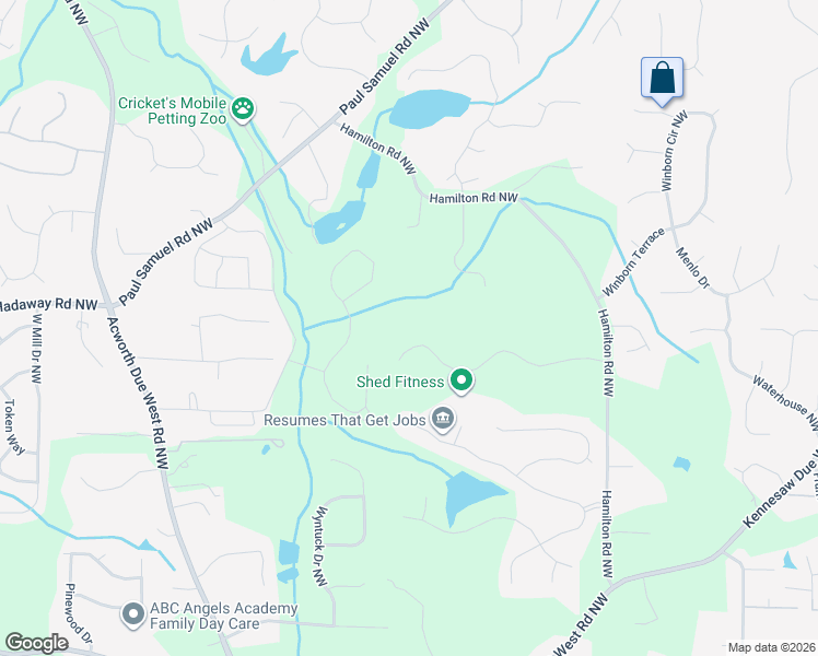 map of restaurants, bars, coffee shops, grocery stores, and more near 3710 Country Estate Drive in Kennesaw