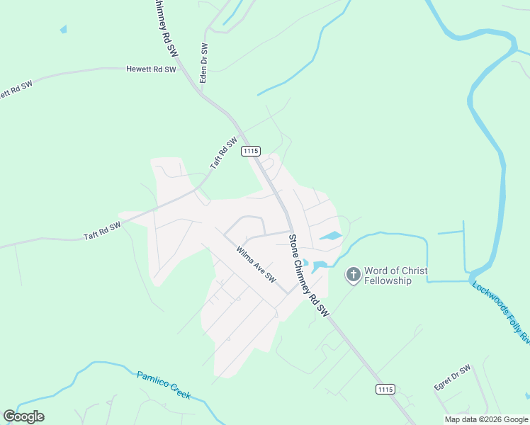 map of restaurants, bars, coffee shops, grocery stores, and more near 541 Mary Lou Ln SW in Brunswick