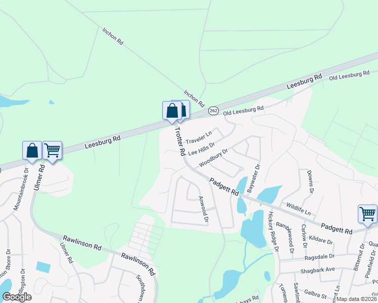map of restaurants, bars, coffee shops, grocery stores, and more near 3505 Lee Hills Drive in Columbia