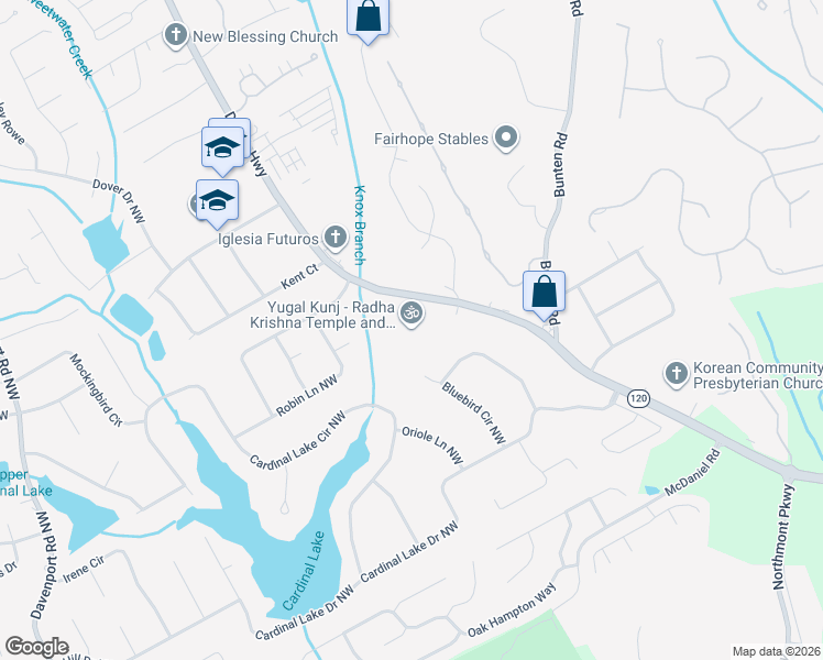 map of restaurants, bars, coffee shops, grocery stores, and more near 2769 Duluth Hwy in Duluth