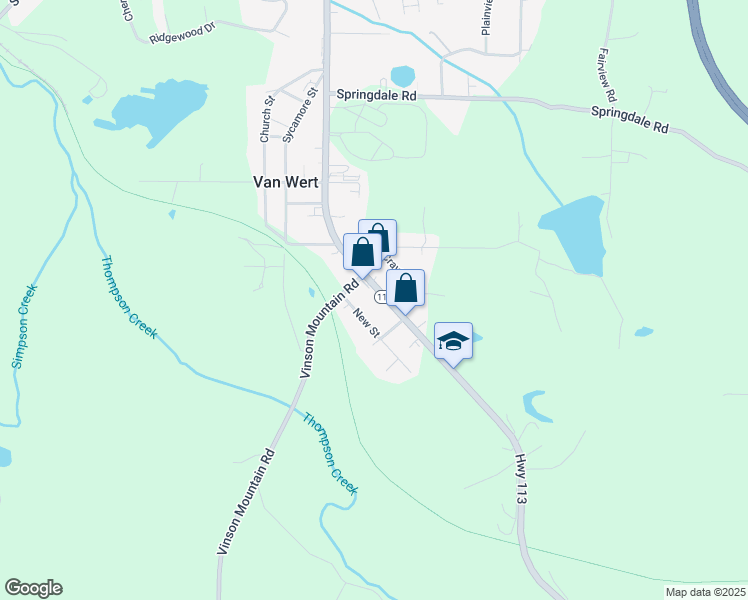 map of restaurants, bars, coffee shops, grocery stores, and more near 652 Atlanta Highway in Rockmart