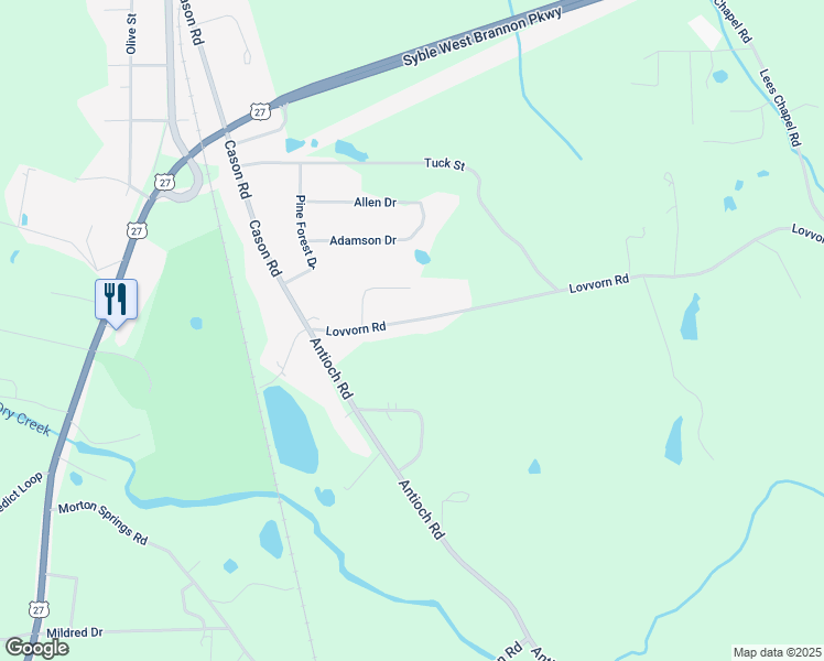 map of restaurants, bars, coffee shops, grocery stores, and more near 120 Lovvorn Road in Cedartown