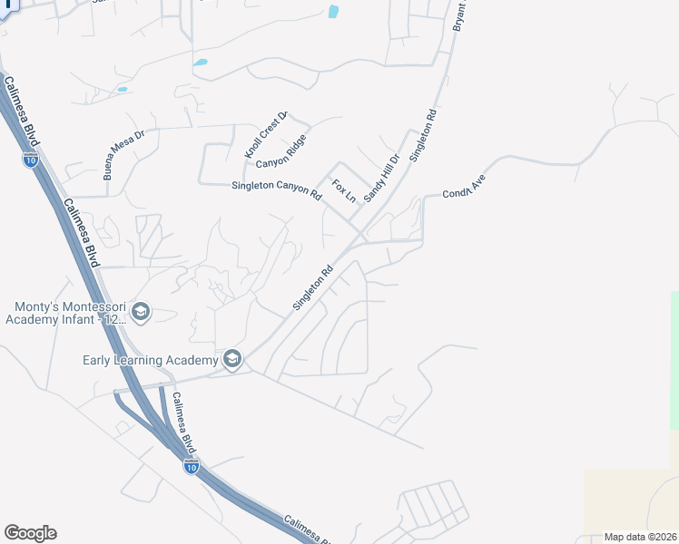map of restaurants, bars, coffee shops, grocery stores, and more near 9425 Sharondale Road in Calimesa
