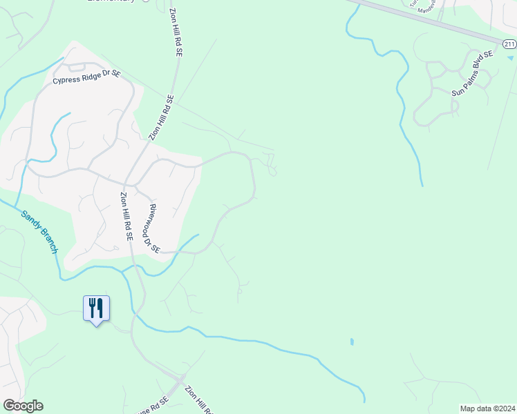 map of restaurants, bars, coffee shops, grocery stores, and more near 1707 Wynnewood Court Southeast in Bolivia