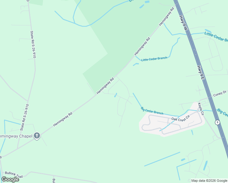 map of restaurants, bars, coffee shops, grocery stores, and more near 643 Hemingway Road in Loris