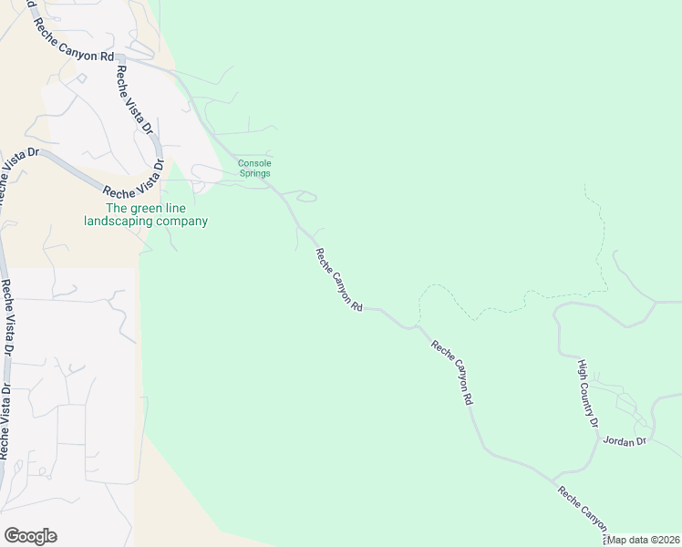 map of restaurants, bars, coffee shops, grocery stores, and more near 9355 Reche Canyon Road in Colton