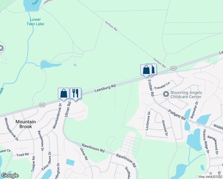 map of restaurants, bars, coffee shops, grocery stores, and more near 3310 Leesburg Road in Columbia