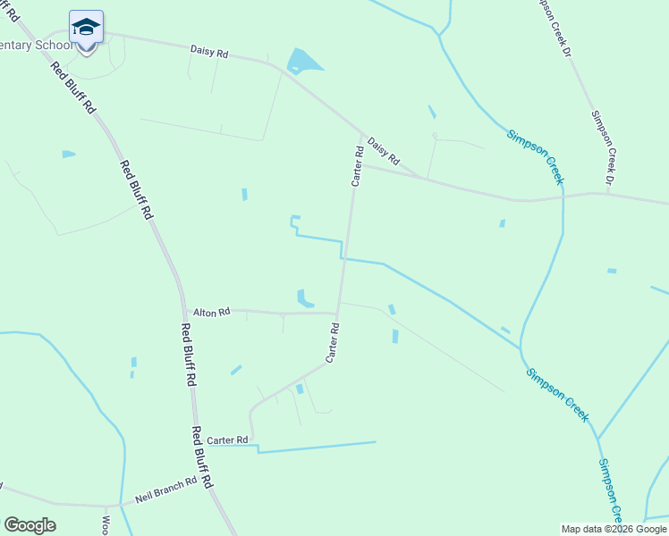 map of restaurants, bars, coffee shops, grocery stores, and more near 3436 Carter Road in Loris