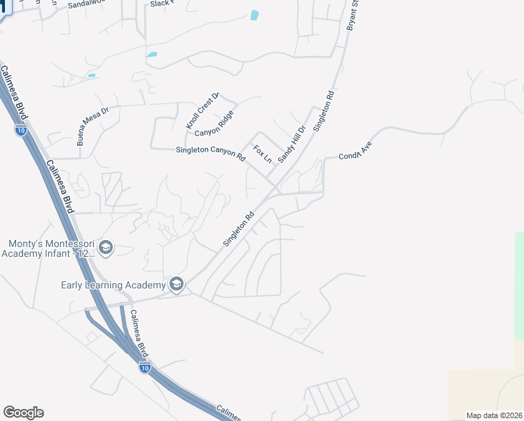 map of restaurants, bars, coffee shops, grocery stores, and more near 9425 Sharondale Road in Calimesa