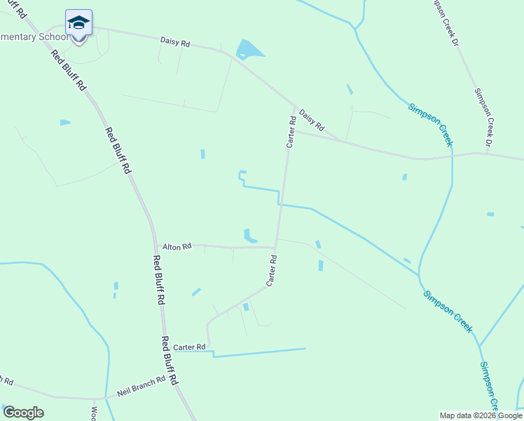 map of restaurants, bars, coffee shops, grocery stores, and more near 3436 Carter Road in Loris