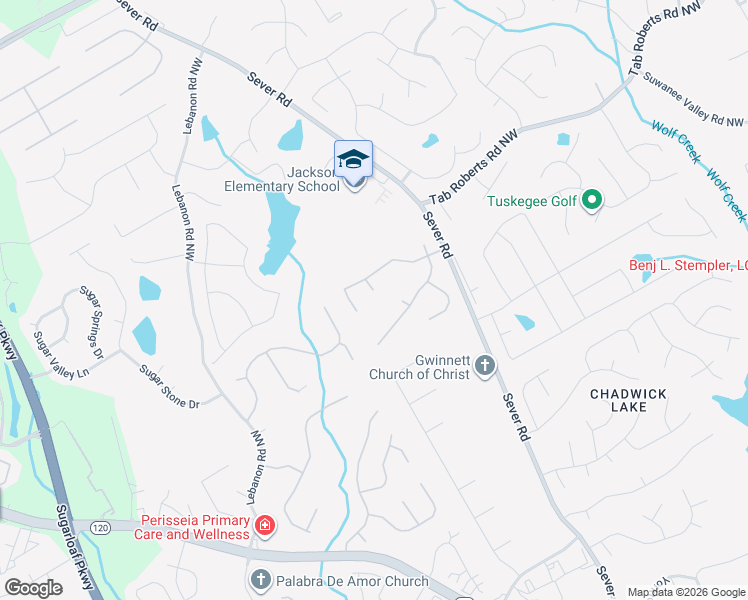 map of restaurants, bars, coffee shops, grocery stores, and more near 1414 Severbrook Circle in Lawrenceville