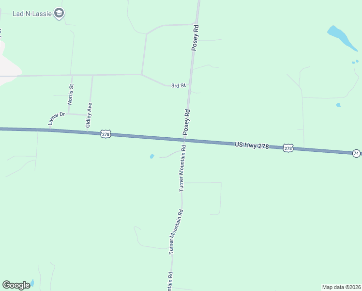 map of restaurants, bars, coffee shops, grocery stores, and more near 3862 Turner Mountain Road in Gadsden