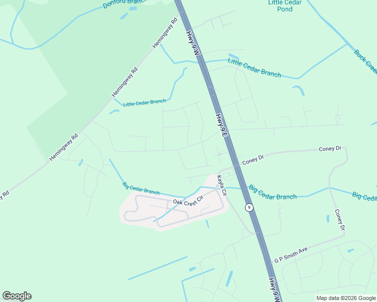 map of restaurants, bars, coffee shops, grocery stores, and more near 9 Bill West Way in Longs
