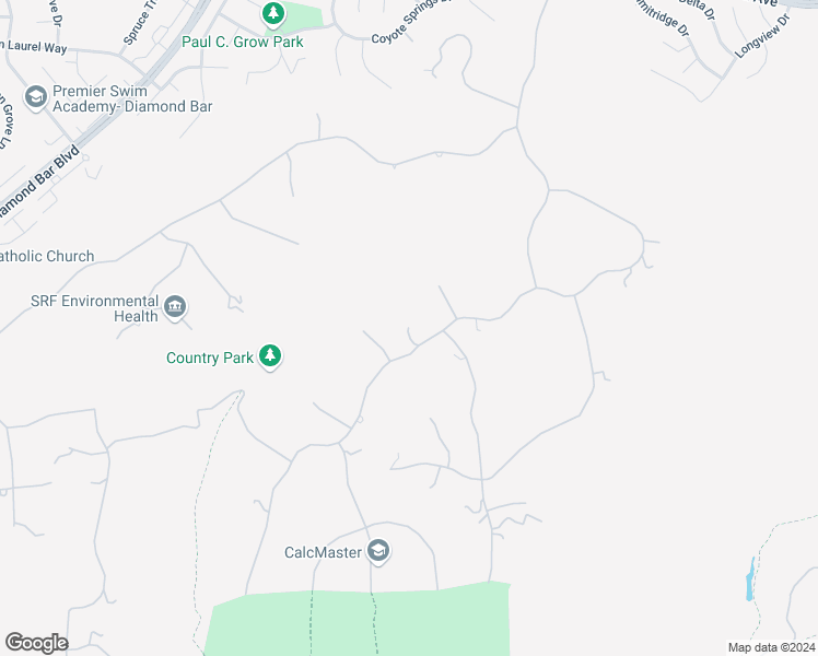 map of restaurants, bars, coffee shops, grocery stores, and more near 2351 Indian Creek Road in Diamond Bar