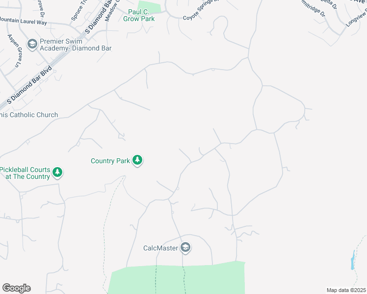 map of restaurants, bars, coffee shops, grocery stores, and more near 23511 Mirage Lane in Diamond Bar