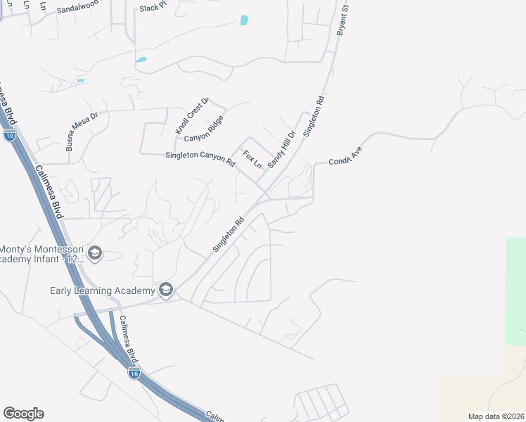 map of restaurants, bars, coffee shops, grocery stores, and more near 9525 Sharon Way in Calimesa