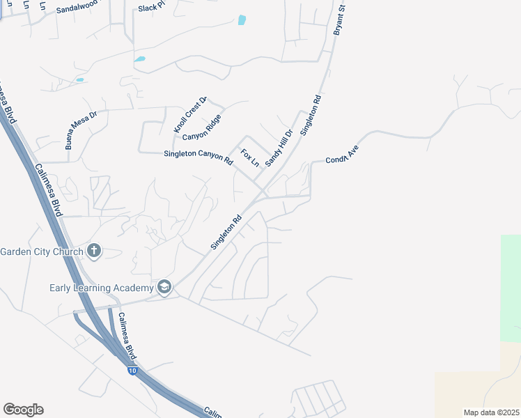 map of restaurants, bars, coffee shops, grocery stores, and more near 9401 Sharondale Road in Calimesa