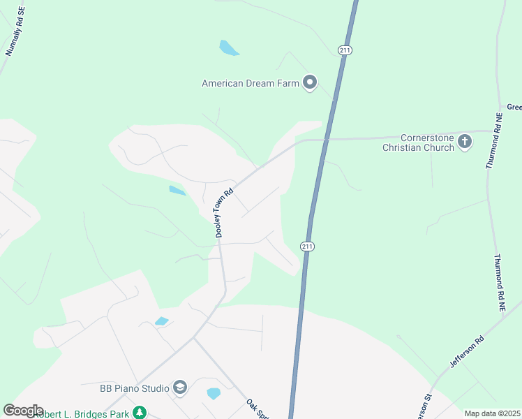 map of restaurants, bars, coffee shops, grocery stores, and more near 2321 Hartley Court in Statham