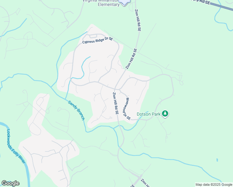 map of restaurants, bars, coffee shops, grocery stores, and more near 484 Green Needles Court Southeast in Bolivia