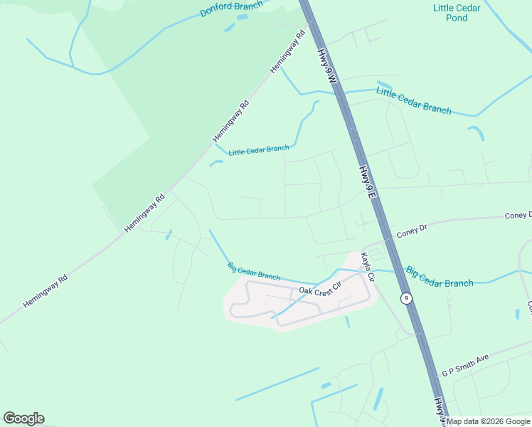 map of restaurants, bars, coffee shops, grocery stores, and more near 152 Oak Crest Cir in Horry
