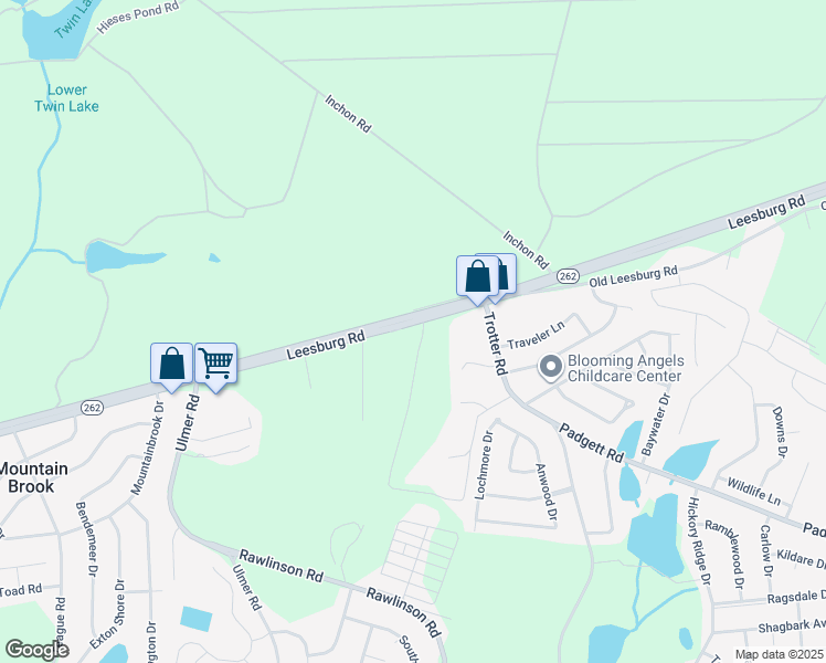 map of restaurants, bars, coffee shops, grocery stores, and more near 3332 Leesburg Road in Columbia