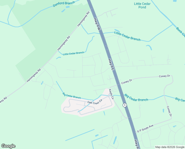 map of restaurants, bars, coffee shops, grocery stores, and more near 9 Bill West Way in Longs