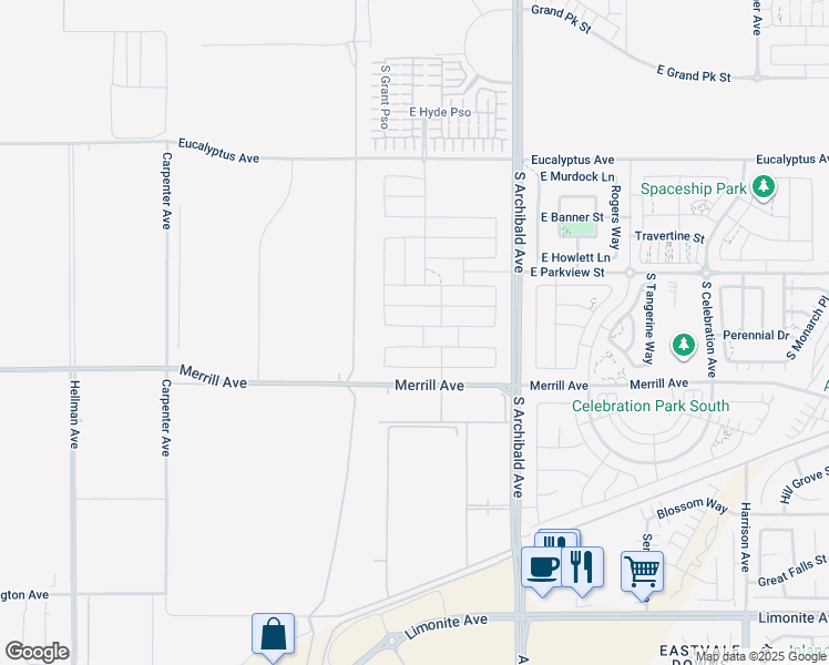 map of restaurants, bars, coffee shops, grocery stores, and more near in Ontario