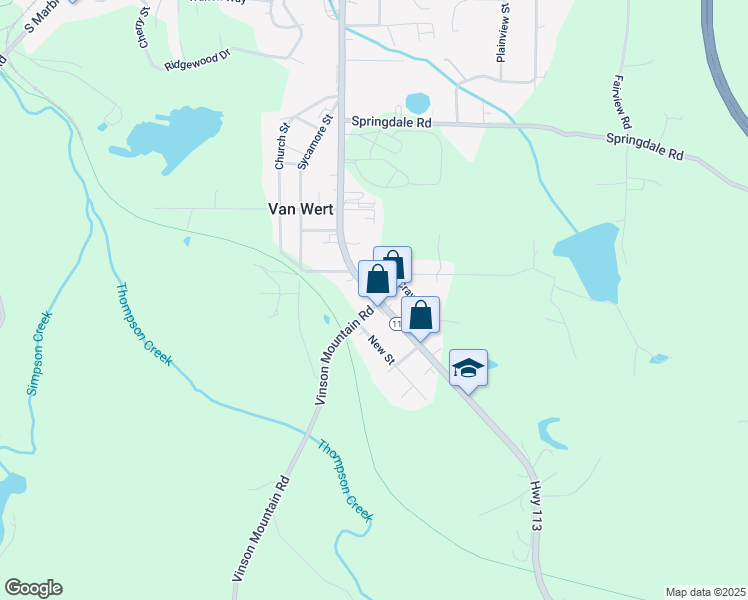 map of restaurants, bars, coffee shops, grocery stores, and more near 0 Vinson Mountain Road in Rockmart