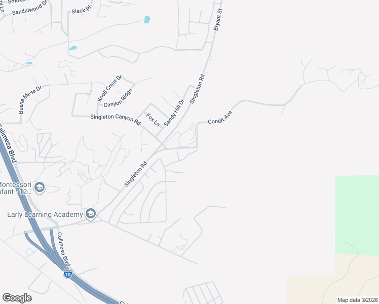 map of restaurants, bars, coffee shops, grocery stores, and more near 9453 Sharon Way in Calimesa