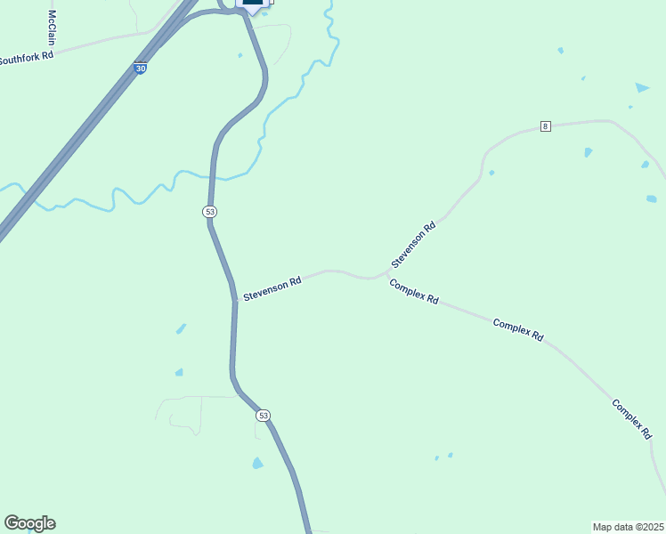 map of restaurants, bars, coffee shops, grocery stores, and more near 105 Stevenson Road in Gurdon