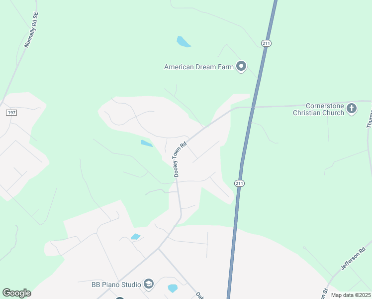 map of restaurants, bars, coffee shops, grocery stores, and more near 1997 Dooley Town Road in Statham